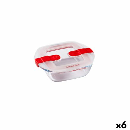 Hermetikus ebéddoboz Pyrex Cook & Heat 15 x 12 x 4 cm 350 ml Átlátszó Üveg (6 egység) MOST 45501 HELYETT 34237 Ft-ért!