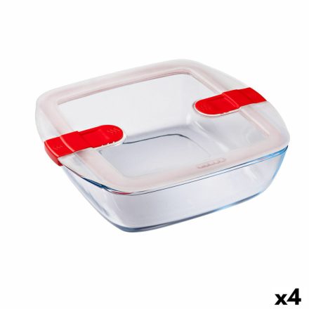 Hermetikus ebéddoboz Pyrex Cook & Heat 25 x 22 x 7 cm 2,2 L Átlátszó Üveg (4 egység) MOST 52346 HELYETT 39387 Ft-ért!