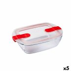   Hermetikus ebéddoboz Pyrex Cook&heat 1,1 L 24 x 15,5 x 7 cm Átlátszó Üveg (5 egység) MOST 45872 HELYETT 34526 Ft-ért!