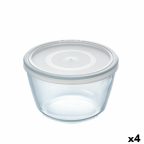   Kerek ebéddoboz fedéllel Pyrex Cook & Freeze 1,1 L 15 x 15 x 10 cm Átlátszó Szilikon Üveg (4 egység) MOST 39576 HELYETT 27920 Ft-ért!