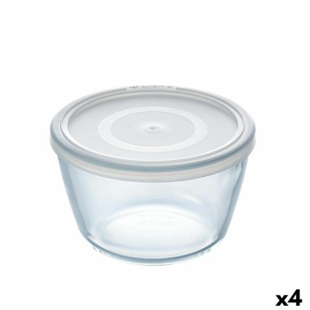 Kerek ebéddoboz fedéllel Pyrex Cook & Freeze 1,1 L 15 x 15 x 10 cm Átlátszó Szilikon Üveg (4 egység) MOST 37813 HELYETT 26680 Ft-ért!