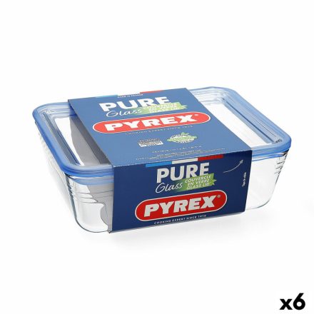 Hermetikus ebéddoboz Pyrex Pure Glass Átlátszó Üveg (800 ml) (6 egység) MOST 59245 HELYETT 44588 Ft-ért!