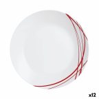   Lapos Tányér Arcopal Domitille Rojo Kétszínű Üveg 25 cm (12 egység) MOST 21060 HELYETT 14518 Ft-ért!