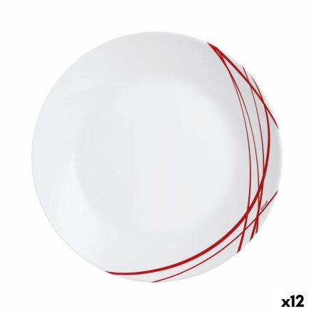 Lapos Tányér Arcopal Domitille Rojo Kétszínű Üveg 25 cm (12 egység) MOST 21060 HELYETT 14518 Ft-ért!