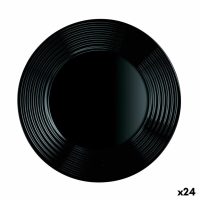   Lapos Tányér Luminarc Harena Negro Fekete Üveg 25 cm (24 egység) MOST 27503 HELYETT 19404 Ft-ért!