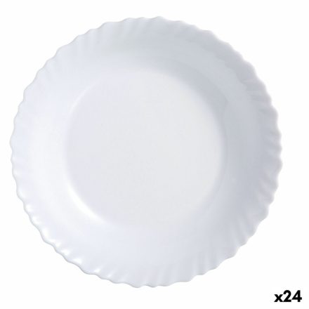 Lapos Tányér Luminarc Feston Fehér Üveg 25 cm (24 egység) MOST 24572 HELYETT 16941 Ft-ért!