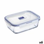   Hermetikus ebéddoboz Luminarc Pure Box Active 19 x 13 cm 1,22 L Kétszínű Üveg (6 egység) MOST 37999 HELYETT 26812 Ft-ért!