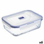   Hermetikus ebéddoboz Luminarc Pure Box Active 22 x 16 cm 1,97 l Kétszínű Üveg (6 egység) MOST 46893 HELYETT 35287 Ft-ért!