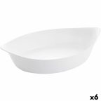   Szervírozótányér Luminarc Smart Cuisine Ovális Fehér Üveg 6 egység 38 x 22 cm MOST 55579 HELYETT 41826 Ft-ért!