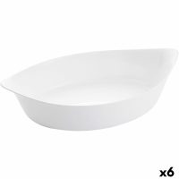   Szervírozótányér Luminarc Smart Cuisine Ovális Fehér Üveg 6 egység 38 x 22 cm MOST 53746 HELYETT 40446 Ft-ért!