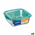   Négyzet alakú ebéd doboz fedéllel Luminarc Keep'n Lagon 10 x 5,4 cm Türkizkék 380 ml Kétszínű Üveg (6 egység) MOST 17982 HELYETT 12402 Ft-ért!