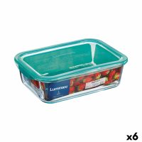   Négyszögletes uzsonnás doboz fedéllel Luminarc Keep'n Lagon 16 x 11,3 x 6 cm Türkizkék 820 ml Üveg (6 egység) MOST 25098 HELYETT 17304 Ft-ért!