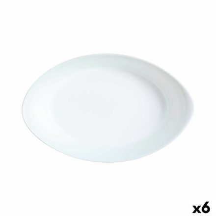 Szervírozótányér Luminarc Smart Cuisine Ovális Fehér Üveg 21 x 13 cm (6 egység) MOST 36483 HELYETT 25737 Ft-ért!