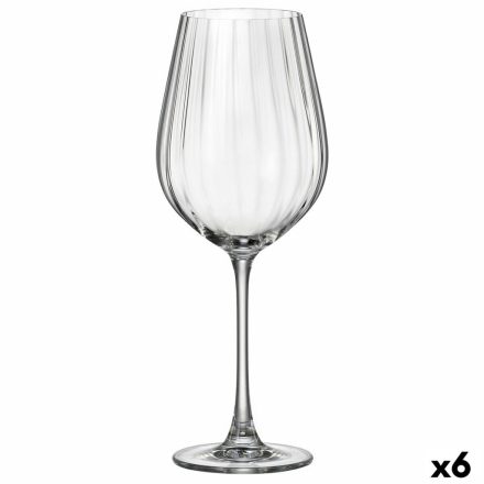 Borospohár Bohemia Crystal Optic Átlátszó 650 ml 6 egység MOST 18462 HELYETT 12724 Ft-ért!