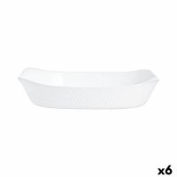   Szervírozótányér Luminarc Smart Cuisine Fehér Üveg 34 x 25 cm (6 egység) MOST 46429 HELYETT 34939 Ft-ért!