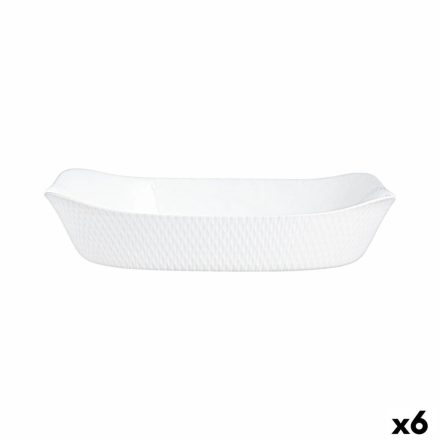 Szervírozótányér Luminarc Smart Cuisine Fehér Üveg 34 x 25 cm (6 egység) MOST 46429 HELYETT 34939 Ft-ért!