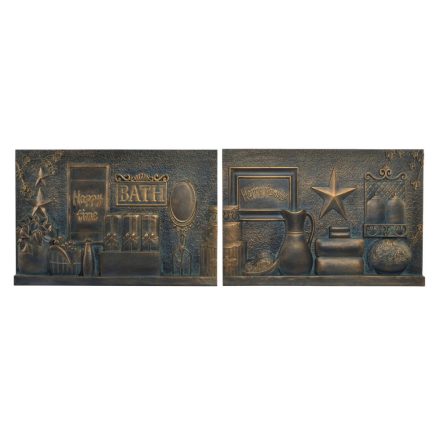 Fali Dekoráció DKD Home Decor Réz 60 x 4 x 40 cm (2 egység) (2 pcs) MOST 42044 HELYETT 24605 Ft-ért!