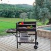 Szén barbecue kerekekkel DKD Home Decor Fekete Természetes Fém Acél 113 x 51 x 97 cm (113 x 51 x 97 cm) MOST 87405 HELYETT 55311 Ft-ért!