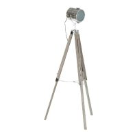   Álló Lámpa DKD Home Decor Fém Fa Ezüst Világos barna Tripod (66 x 66 x 142 cm) MOST 83747 HELYETT 52996 Ft-ért!