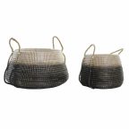   Kosár készlet DKD Home Decor Természetes Szürke Tengeri moszat (52 x 52 x 44 cm) (2 pcs) MOST 107801 HELYETT 68217 Ft-ért!