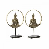   Dekoratív Figura DKD Home Decor 26 x 11 x 40 cm Fekete Aranysàrga Buddha Keleti (2 egység) MOST 47636 HELYETT 27879 Ft-ért!