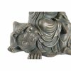 Dekoratív Figura DKD Home Decor 38 x 25 x 43 cm Fekete Aranysàrga Buddha Sötét szürke Keleti modern MOST 26861 HELYETT 15725 Ft-ért!