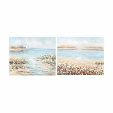 Kép DKD Home Decor 100 x 3,7 x 80 cm Strand Mediterrán (2 egység) MOST 101776 HELYETT 64405 Ft-ért!