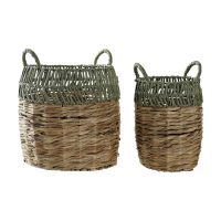   Kosár készlet DKD Home Decor Rattan (33 x 33 x 40 cm) MOST 58680 HELYETT 34344 Ft-ért!