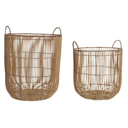 Kosár készlet DKD Home Decor Rattan (40 x 40 x 51,5 cm) MOST 59763 HELYETT 34972 Ft-ért!