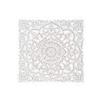   Fali Dekoráció DKD Home Decor Fehér Mandala Indiai Férfi Antik kivitelben Decapé 90 x 4 x 90 cm MOST 61256 HELYETT 38767 Ft-ért!