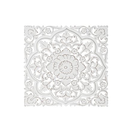 Fali Dekoráció DKD Home Decor Fehér Mandala Indiai Férfi Antik kivitelben Decapé 90 x 4 x 90 cm MOST 61256 HELYETT 38767 Ft-ért!