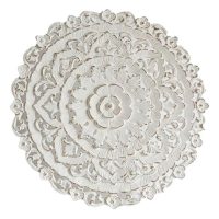   Fali Dekoráció DKD Home Decor Fehér Mandala Fa MDF (90 x 2 x 90 cm) MOST 80901 HELYETT 51194 Ft-ért!