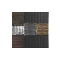   Fali Dekoráció DKD Home Decor Fekete Aranysàrga Glamour modern Fa MDF (91 x 3 x 91 cm) MOST 94776 HELYETT 59974 Ft-ért!