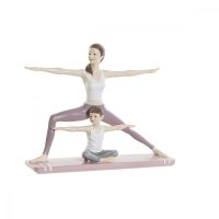   Dekoratív Figura DKD Home Decor 24 x 6,5 x 19,5 cm Scandi Rózsaszín Yoga MOST 21006 HELYETT 12294 Ft-ért!