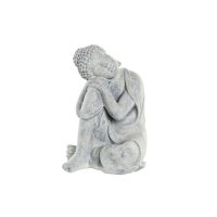   Dekoratív Figura DKD Home Decor Szürke Világos szürke Buddha Keleti 18 x 14 x 23 cm MOST 14672 HELYETT 8780 Ft-ért!