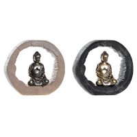   Dekoratív Figura DKD Home Decor Fekete Aranysàrga Buddha Keleti 20,8 x 6 x 18,5 cm (2 egység) MOST 28687 HELYETT 16792 Ft-ért!