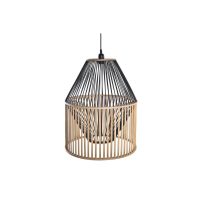   Mennyezeti Lámpa DKD Home Decor Barna Fekete Fa Bambusz 50 W 43 x 43 x 53 cm MOST 56159 HELYETT 35543 Ft-ért!