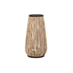   Váza DKD Home Decor Természetes Fekete Fém Rattan 38 x 38 x 73 cm MOST 85665 HELYETT 54211 Ft-ért!