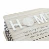 Dekoratív doboz DKD Home Decor Természetes Fekete Fém MDF (25 x 25 x 12 cm) MOST 13744 HELYETT 8226 Ft-ért!