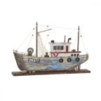   Dekoratív Figura DKD Home Decor Kék Fehér Barco 40 x 5 x 24 cm MOST 24680 HELYETT 14444 Ft-ért!