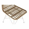 градински стол DKD Home Decor Barna Fém szintetikus rattan Fehér (47 x 51 x 85 cm) MOST 73190 HELYETT 43215 Ft-ért!