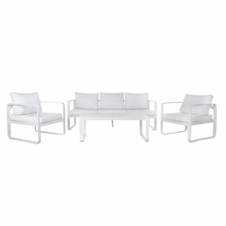 Kerti kanapé DKD Home Decor Fehér Alumínium 78 cm 184 x 72 x 78 cm   MOST 856365 HELYETT 651776 Ft-ért!