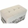 Foot-of-bed Bench DKD Home Decor Szekrény Zöld Bézs szín Természetes Fa MDF 70 x 40 x 43 cm (2 pcs) MOST 134793 HELYETT 79535 Ft-ért!