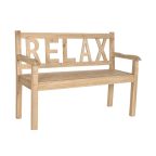   Pad DKD Home Decor Relax 120 x 44 x 87 cm Természetes imafüzérfa Alumínium MOST 164965 HELYETT 94516 Ft-ért!