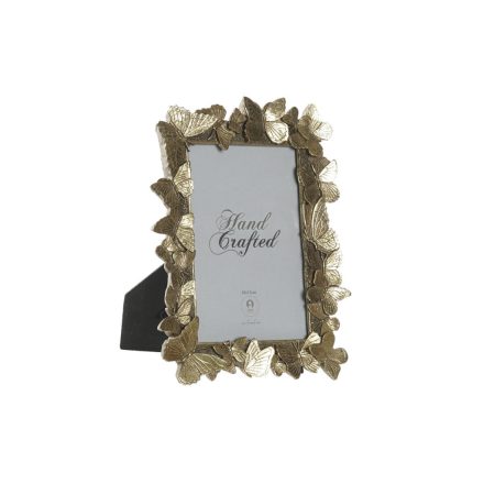 Fényképkeret DKD Home Decor Kristály Aranysàrga Gyanta Lepkék Shabby Chic (15,7 x 1,8 x 24,8 cm) MOST 6025 HELYETT 3381 Ft-ért!