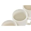 6 Csésze Alátéttel Készlet DKD Home Decor Fehér Természetes Porcelán 90 ml 26 x 12 x 25 cm MOST 46414 HELYETT 18371 Ft-ért!