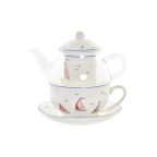   Edények DKD Home Decor Jachtok Kristály Porcelán Fehér (250 ml) MOST 14463 HELYETT 8656 Ft-ért!