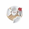 Fondü DKD Home Decor Piros 26,5 x 26,5 x 1,5 cm (10 pcs) MOST 25709 HELYETT 15047 Ft-ért!