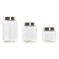   3 Gyurma szett DKD Home Decor 750 ml 8,5 x 8,5 x 18 cm MOST 9181 HELYETT 5151 Ft-ért!