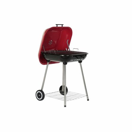 Faszenes Barbecue Sütő Tetővel és Kerekekkel DKD Home Decor Piros Fekete Fém Acél 30 x 40 cm 60 x 57 x 80 cm (60 x 57 x 80 cm) MOST 43366 HELYETT 25382 Ft-ért!